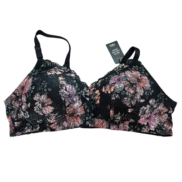 Torrid NWT Lightly Lined Everyday Wire-Free Bra Floral 360° Back Smoothing 42DDD - Picture 6 of 11